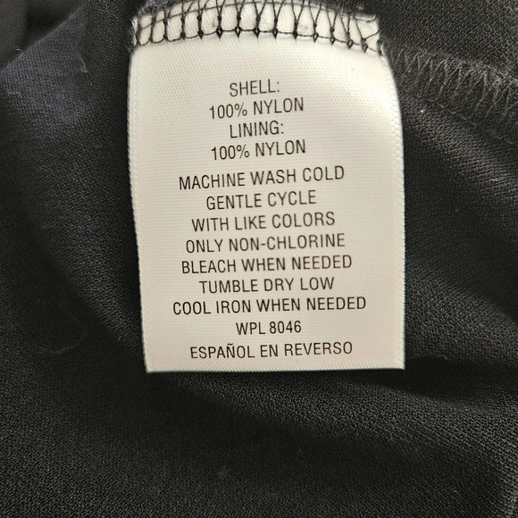 Style And Company Long Sleeve Black Paisley Dress Size Medium, Boho, Peasant - Picture 6 of 6